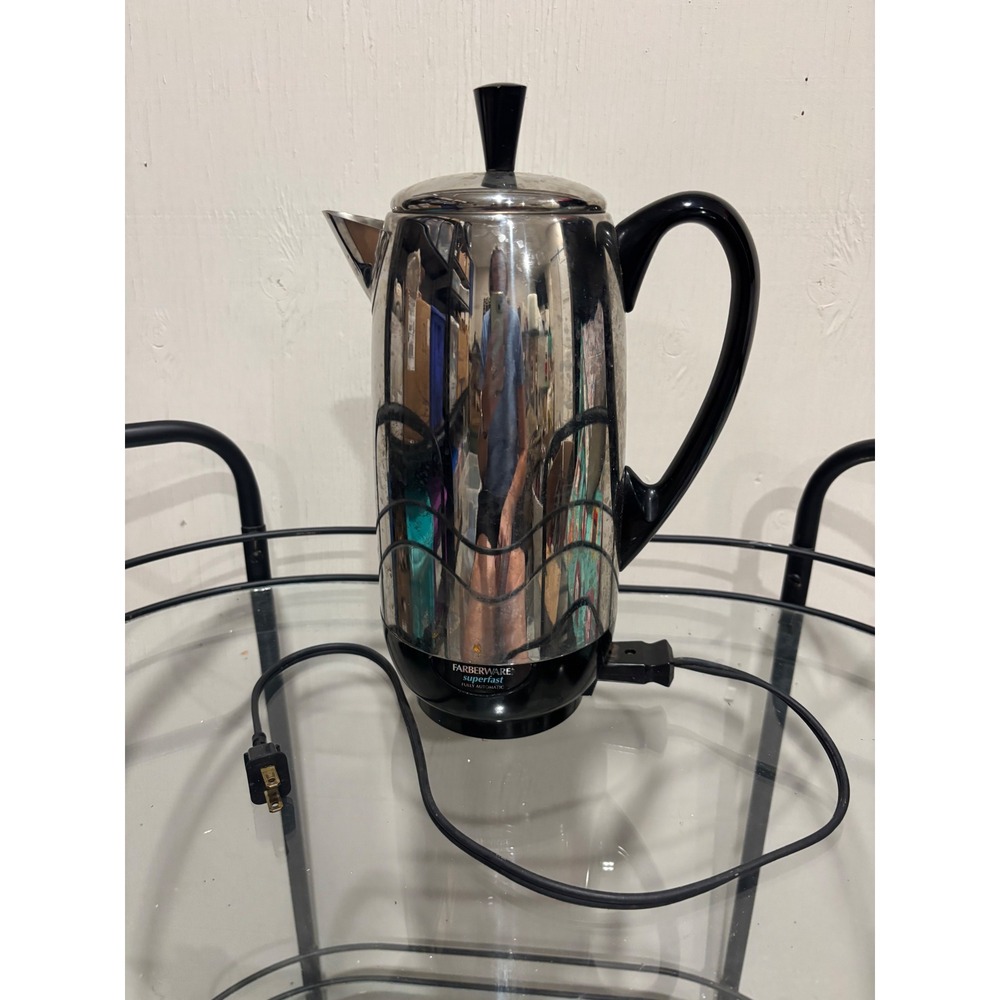 Farberware Superfast Fully Automatic Electric Percolator Stainless Steel 8-Cup
